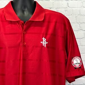 Houston Rockets Golf Polo Shirt Red Partner Classic 2011 Antigua Mens XL X-Large